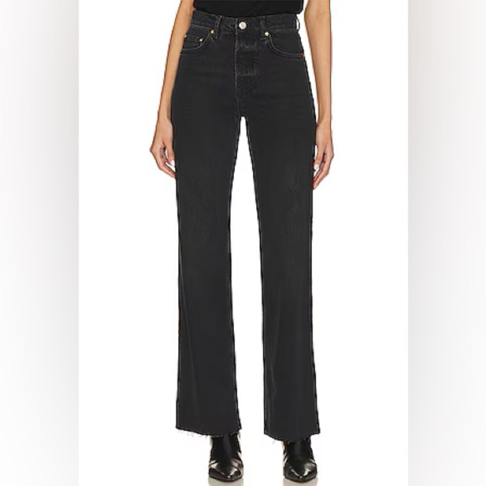 GRLFRND Black Flare Jeans